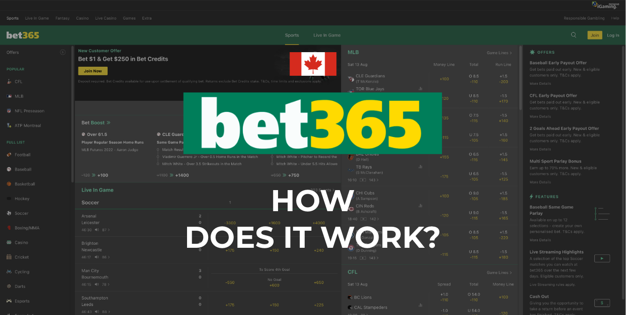 how does bet365 work in canada